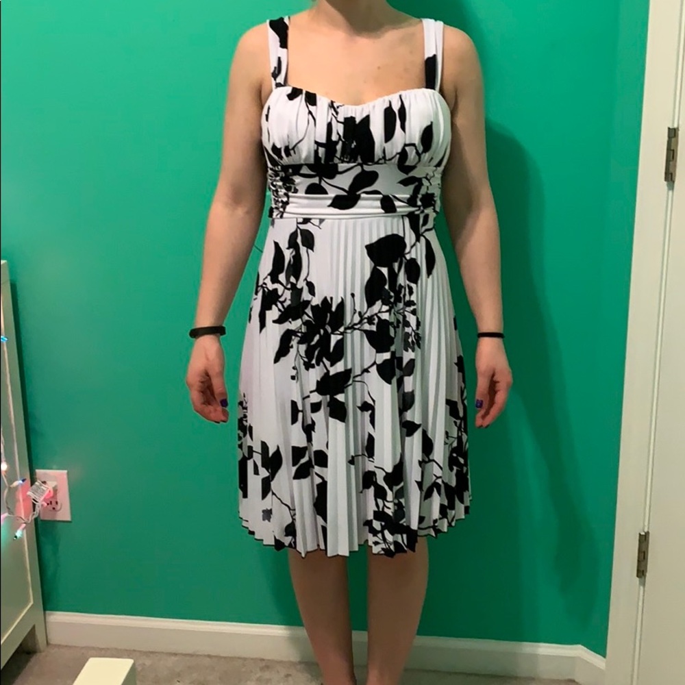Black and white dress